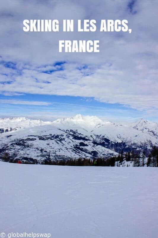 Skiing in Les Arcs, France