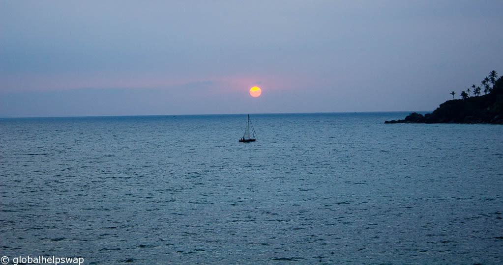 Sunsets on Mirissa Beach
