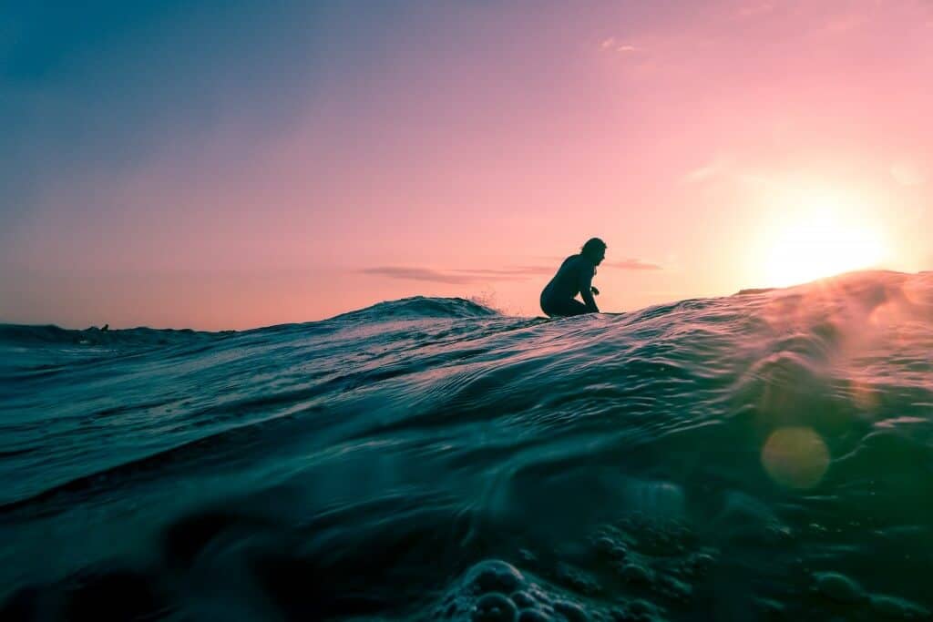 Surfing in Mirissa