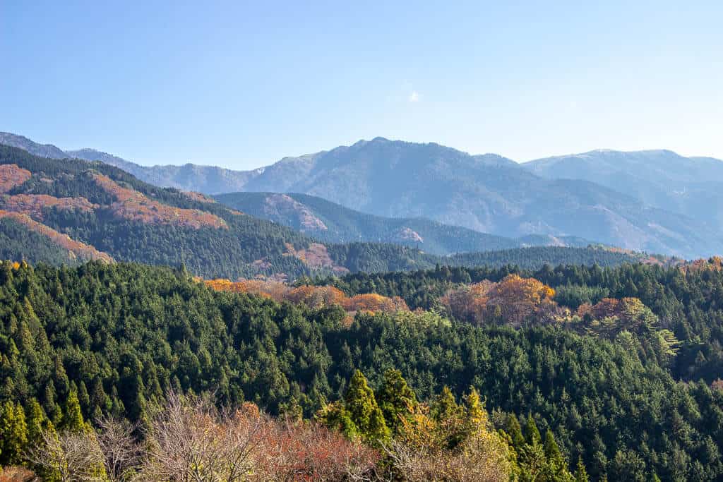 The views from Magome on the Nakasendo Trail