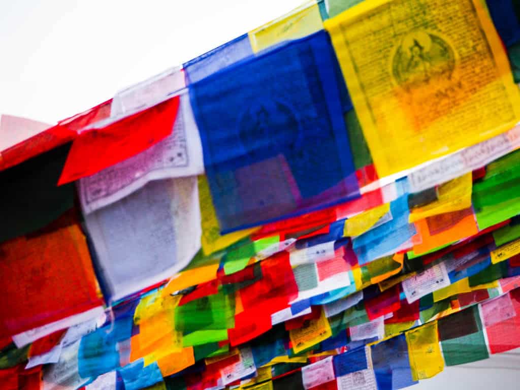 Tibetan Prayer Flags at Boudha Stupa