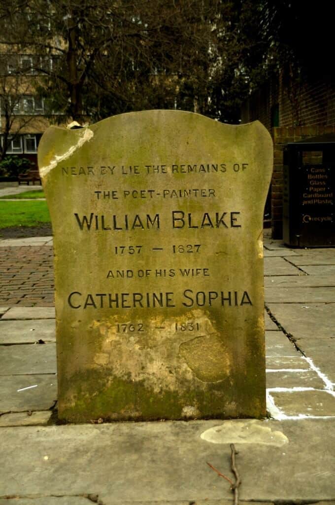 The Literary Graves at Bunhill Fields, EC1