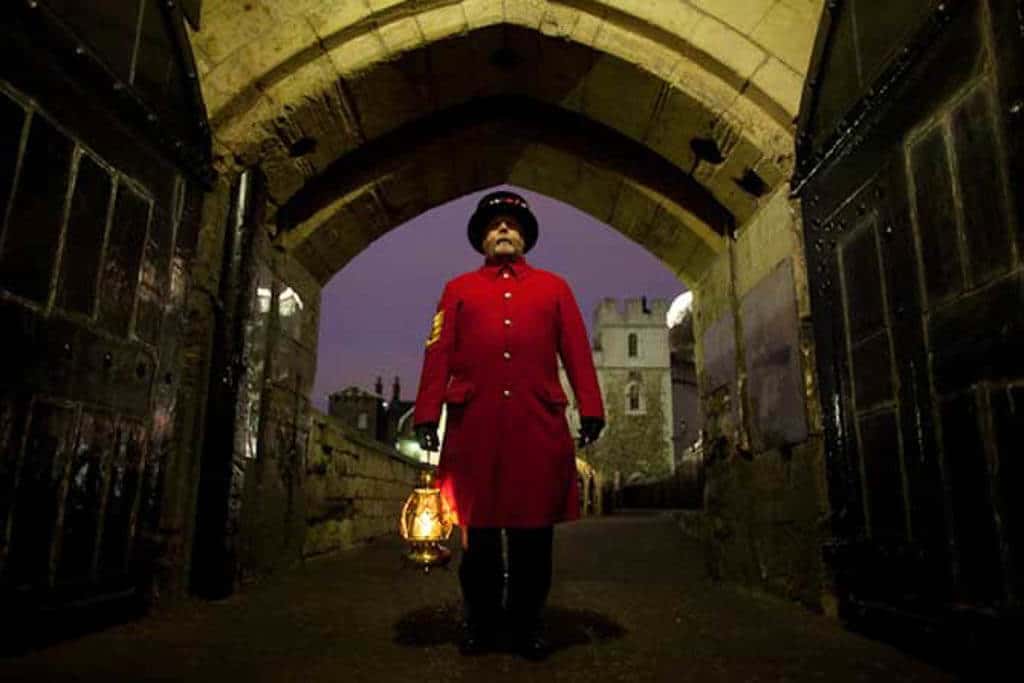 The ceremony of the keys at the Tower Of London
