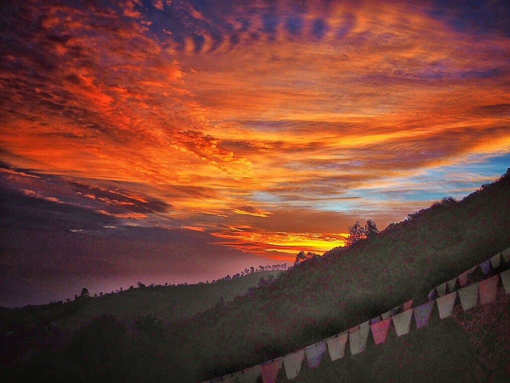Sunrise in Nagarkot, Nepal