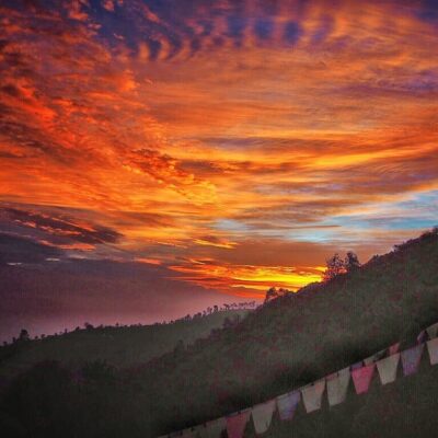 Sunrise in Nagarkot, Nepal
