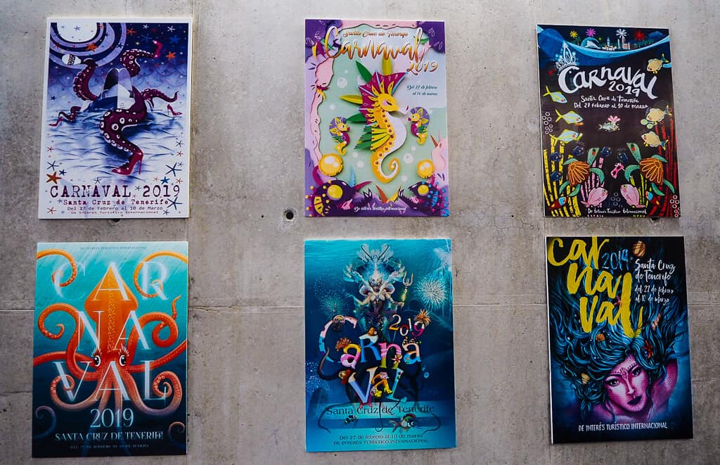 Posters at Casa del Carnaval Tenerife