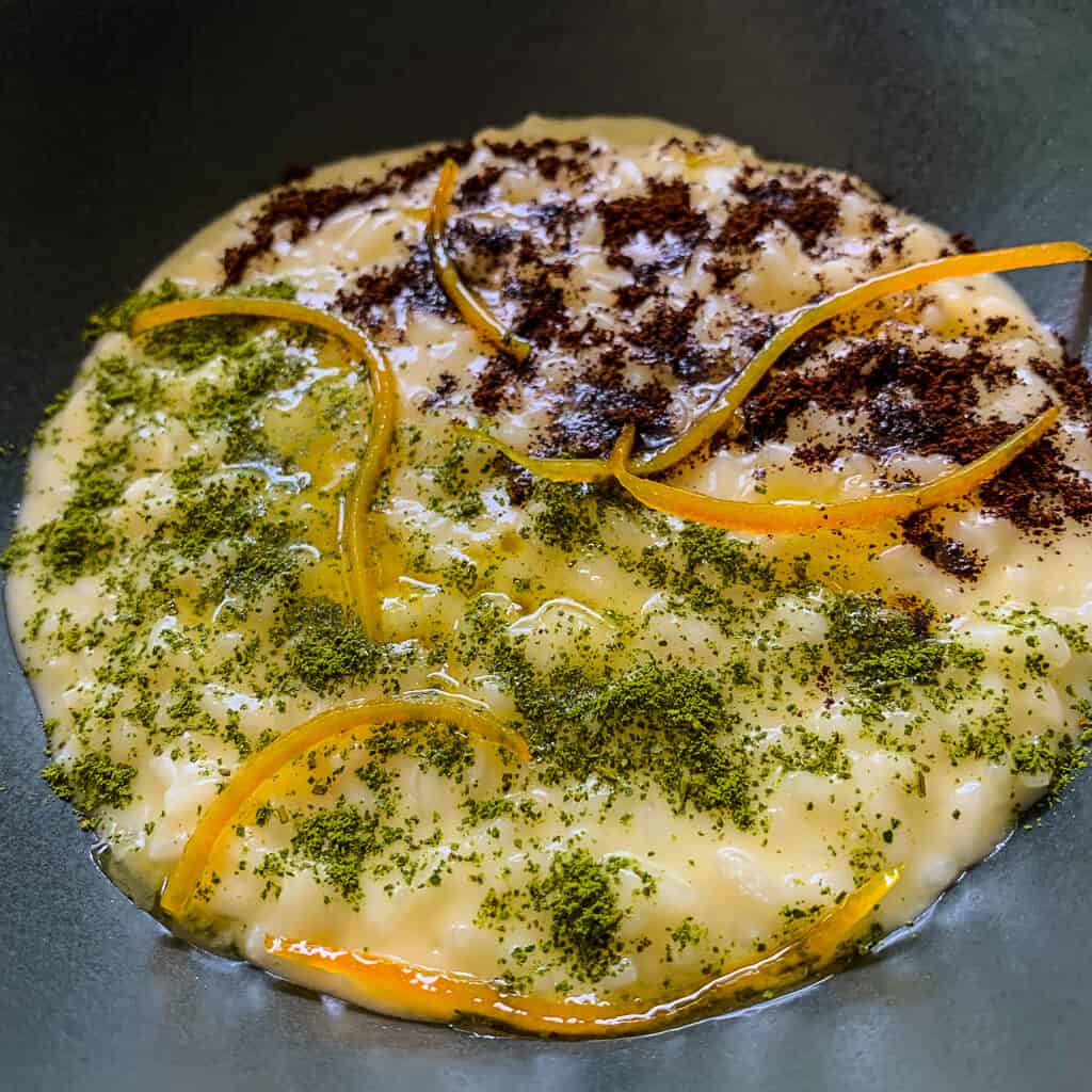 The risotto in Trentino is delicious and adventurous.